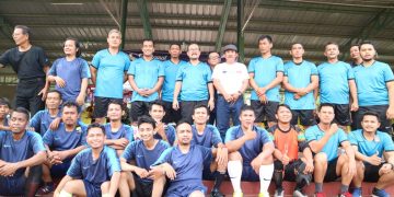 Wartawan Bareng Forkopimda Cirebon Main Sepak Bola