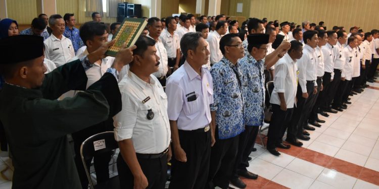 SATGAS PTSL Kabupaten Cirebon resmi dilantik, kemarin.*