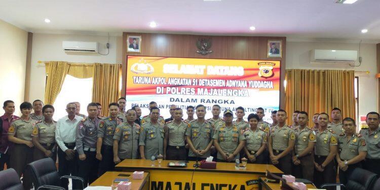 18 Taruna dan Taruni Akpol Lakukan Penelitian Skripsi di Polres Majalengka