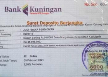 Dana Donasi Jodi Sudah Didepositokan