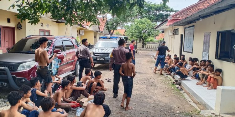Diduga Hendak Tawuran, Polsek Gebang Amankan Puluhan Remaja