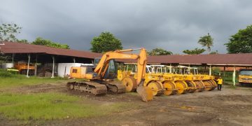 Amankan Puluhan Alat Berat di Latbeng, Tahun ini DPUPR Bangun Hanggar