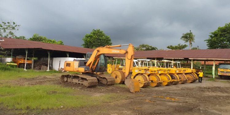 Amankan Puluhan Alat Berat di Latbeng, Tahun ini DPUPR Bangun Hanggar