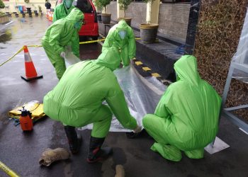 Antisipasi Penanganan Jenazah Pasien Covid-19, Polresta Cirebon Gelar Simulasi