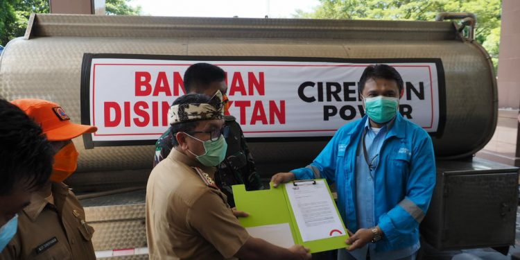 Cirebon Power Sumbang 8.000 Liter Bibit Cairan Disinfektan