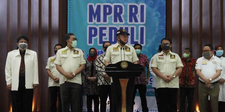 Gandeng Telkomsel, Kitabisa dan Gojek, MPR RI dan BPIP Meluncurkan Inisiatif “MPR RI Peduli Lawan COVID-19