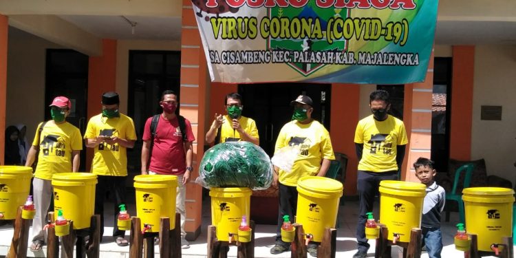 Komunitas Pabrik Tahu dan Karang Taruna Cisambeng Gelar Aksi Peduli Covid-19
