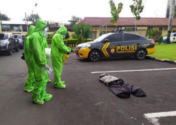 Polresta Cirebon Gelar Simulasi Penanganan Korban Bencana Alam di Tengah Wabah Covid-19