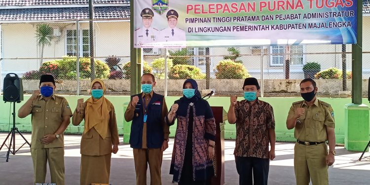 Bupati Pimpin Pelepasan Purna Tugas 4 Pejabat di Lingkungan Pemkab Majalengka