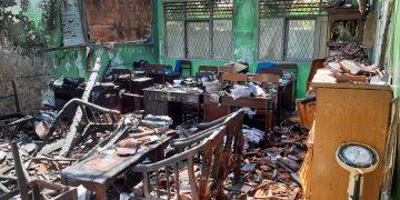 Diduga Konsleting Listrik, 4 Ruangan SDN2 Cikulakkidul Hangus Dilalap Api