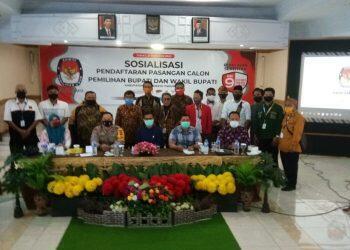 KPU Gelar Sosialisasi Pendaftaran Paslon Bupati dan Wakil Bupati