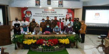 KPU Gelar Sosialisasi Pendaftaran Paslon Bupati dan Wakil Bupati