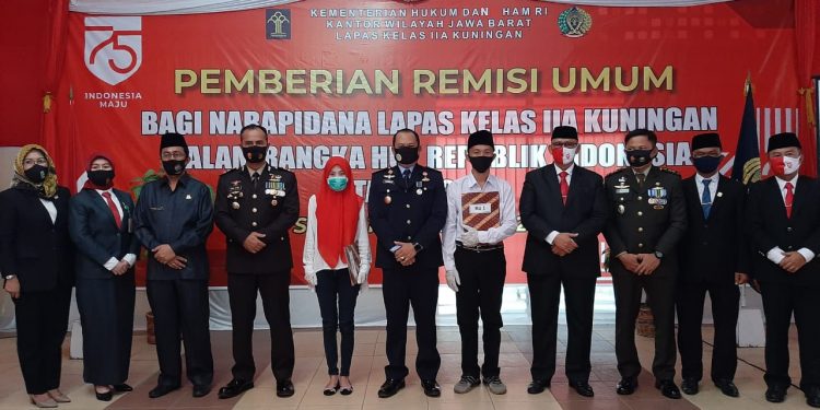 218 Napi Lapas Kelas IIA Kuningan Dapat Remisi