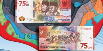 Uang Kertas Pecahan Rp75.000 Dilengkapi Teknologi Pengaman Terbaru