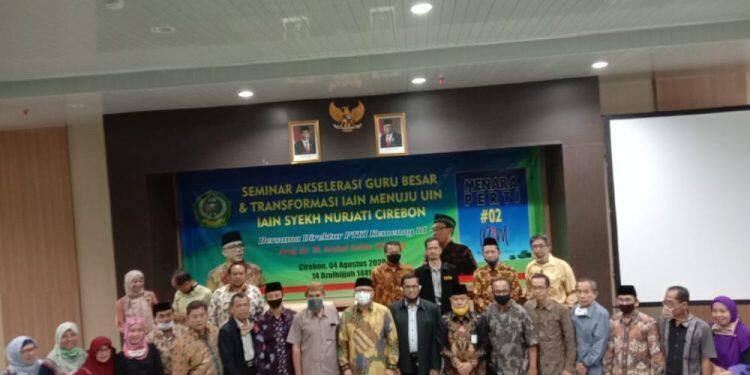 IAIN Cirebon Adakan Seminar Akselerasi Guru Besar dan Transformasi Menuju UIN
