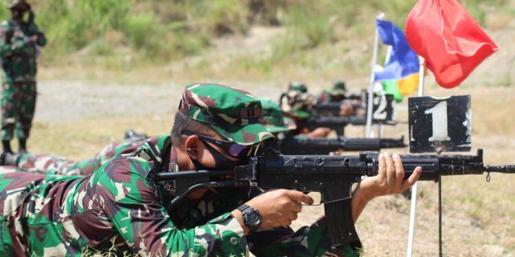 Asah Kemampuan Prajurit, Kodim Kota Cirebon Lakukan Pelatihan Menembak