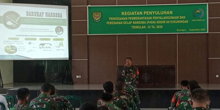 Dandim Kuningan Ajak Prajurit Jaga Keluarga dari Bahaya Narkoba
