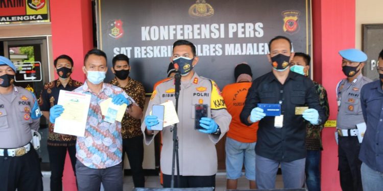 Satreskrim Polres Majalengka Tangkap Spesialis Pencuri Komponen Tower