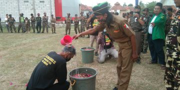 Peserta Diklatsarsar Banser Angkatan angkatan XX Dibaiat