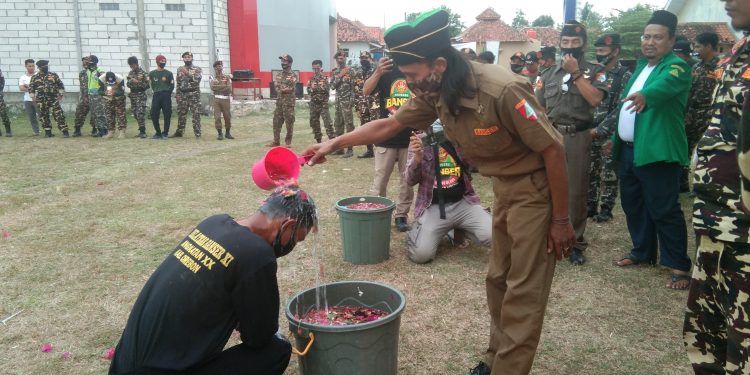 Peserta Diklatsarsar Banser Angkatan angkatan XX Dibaiat