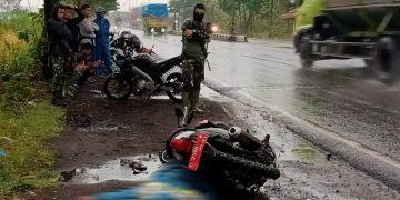 Tabrak Truk Fuso, Pengendara Sepeda Motor Tewas