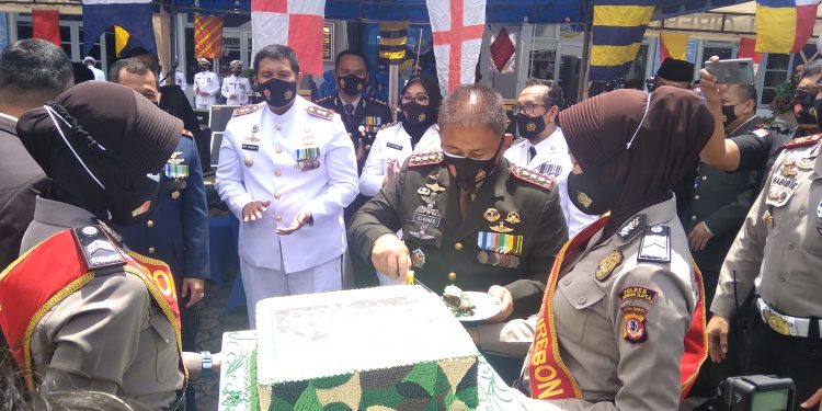 HUT TNI ke-75 Kota dan Kabupaten Cirebon Dipusatkan di Mako Lanal Cirebon