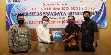 UGJ Raih Sertifikat ISO dari Badan Sertifikat Cabinet De Gestion