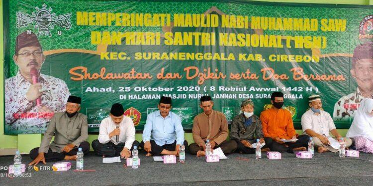 Ribuan Warga Suranenggala Peringati Maulid Nabi dan Hari Santri Nasional