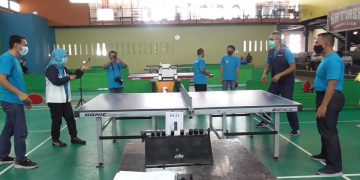 Dandim Kota Cirebon Hadiri Turnamen Perang Bintang Tenis Meja 2020