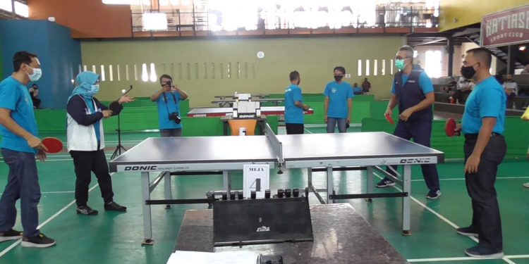 Dandim Kota Cirebon Hadiri Turnamen Perang Bintang Tenis Meja 2020