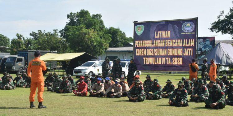 Korem 063/SGJ Gelar Latihan Penanggulangan Bencana Alam