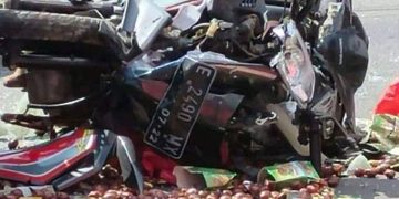 Adu Bagong dengan Truk, Pengendara Motor Tewas