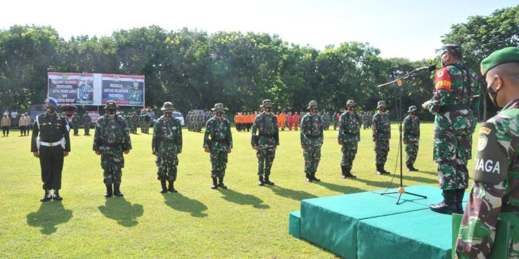Jelang Musim Penghujan, Kodim 0620/Kab. Cirebon Cek Kesiapan Tim Penanggulangan Bencana