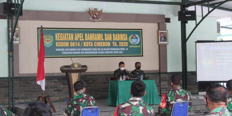 Kodim 0614 Kota Cirebon Gelar Apel Danramil dan Babinsa