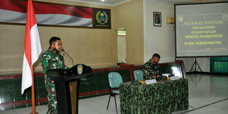Tinjau Penyerapan Dana, Tim Dalprog Kunjungi Korem 063/SGJ