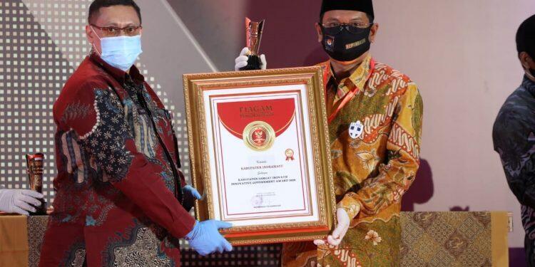 Miliki 210 Inovasi, Indramayu Raih Innovative Government Award 2020