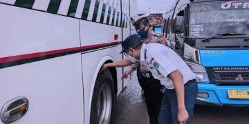 Satlantas dan Dishub Cek Kelayakan Bus Jelang Liburan Nataru