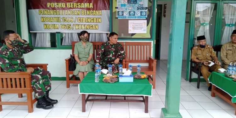 Dandim Kuningan Lakukan Kunjungan Perdana ke Koramil Cibingbin