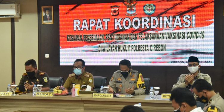 300 Personel Disiagakan, Polresta Cirebon Siap Amankan Pelaksanaan Vaksinasi