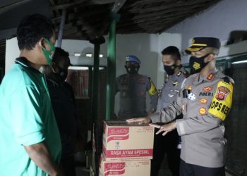 Kapolres Ciko Tinjau Lokasi Banjir di Gunung Jati