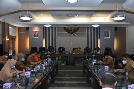Rakor Gugus Tugas Covid -19, Pelayanan Pasien Jadi Sorotan Bupati