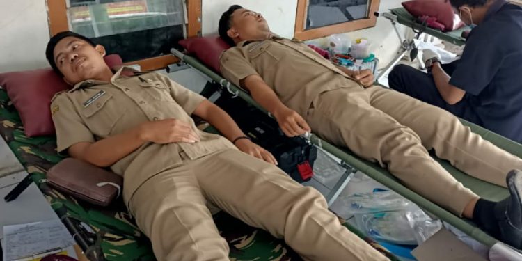 Bantu Stok Darah di PMI, Pemdes Gebang Gelar Donor Darah