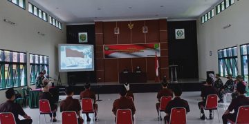 Kodim 0615/Kuningan menggelar Pelatihan Kedisiplinan dan Moral CPNS Kejaksaan Negeri (Kejari) Kuningan di Aula Mashud