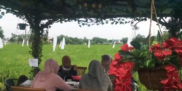 Paddi Cafe Bistro, Sensasi Ngopi Kekinian di Tengah Sawah