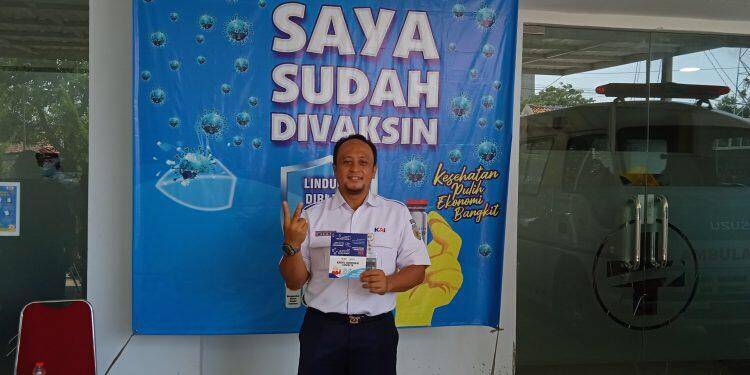 Pegawai Daop 3 Cirebon Divaksinasi Tahap Kedua