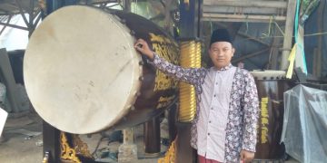 Ramadan Tahun Ini, Pengrajin Bedug Asal Lebak Mekar Banjir Pesanan dari Luar Pulau