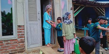 Melatih Kepekaan Sosial, Tiga Satlat PBSS Baksos di Cileuleuy