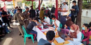 Sentra Vaksinasi Covid Center Diserbu Masyarakat