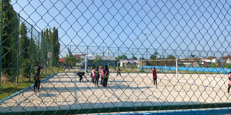 Pasir Putih di Sport Center Indramayu Sering Dicuri