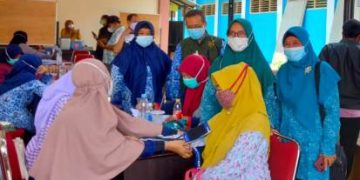 Ratusan Ibu Hamil di Susukanlebak Divaksin